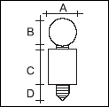 Металлические дистанционные держатели, серия G, схематическое изображение
